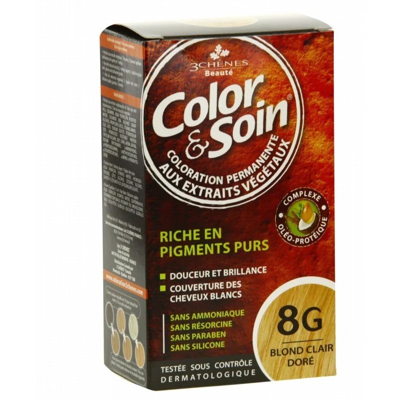 3 chênes LES 3 CHENES COLOR&SOIN BLOND CLAIR DORE 8G
