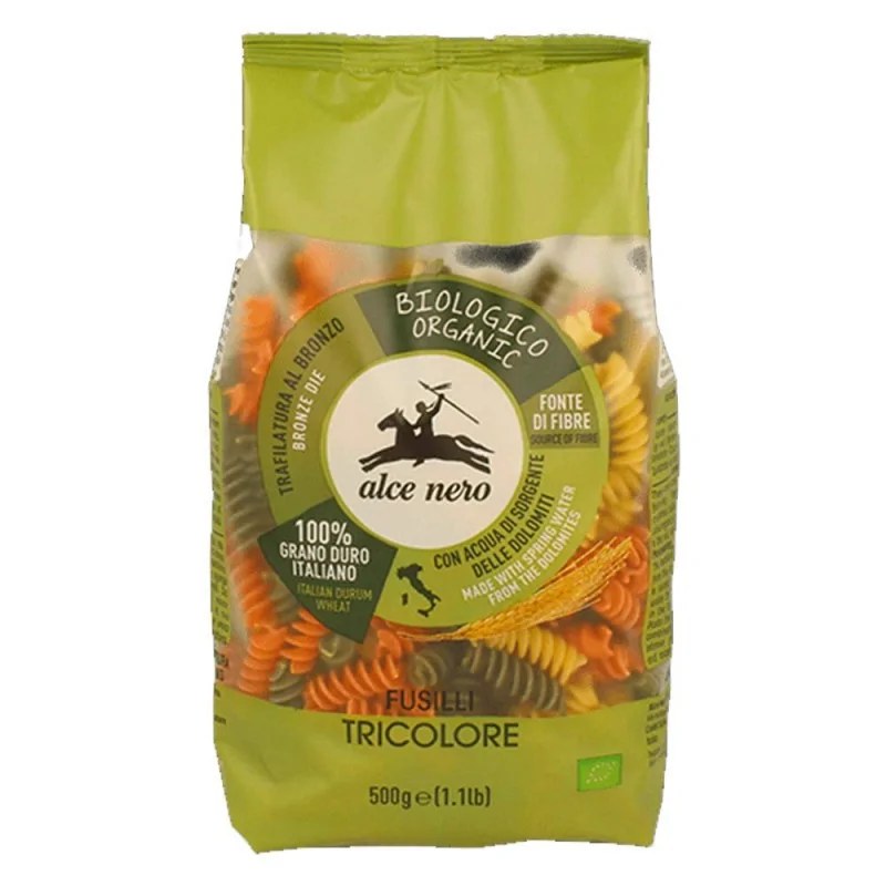 ALCE NERO ALCE NERO FUSILLI 3 COULEURS COMPLET 500G