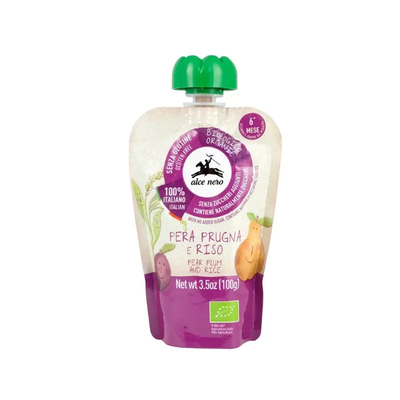 ALCE NERO ALCE NERO PUREE POIRE PRUNEAU 100G