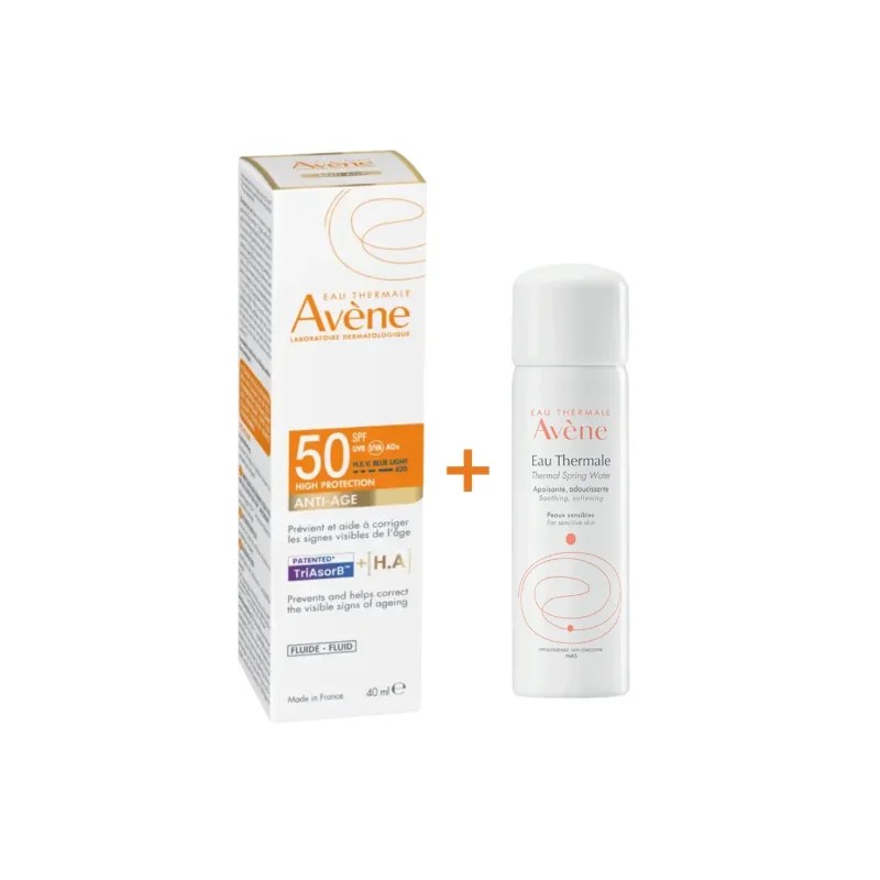 AVENE EAU THERMALE AVÈNE Ecran Anti-Age THP spf50+ 50ml Achete + Eau thermale Offerte