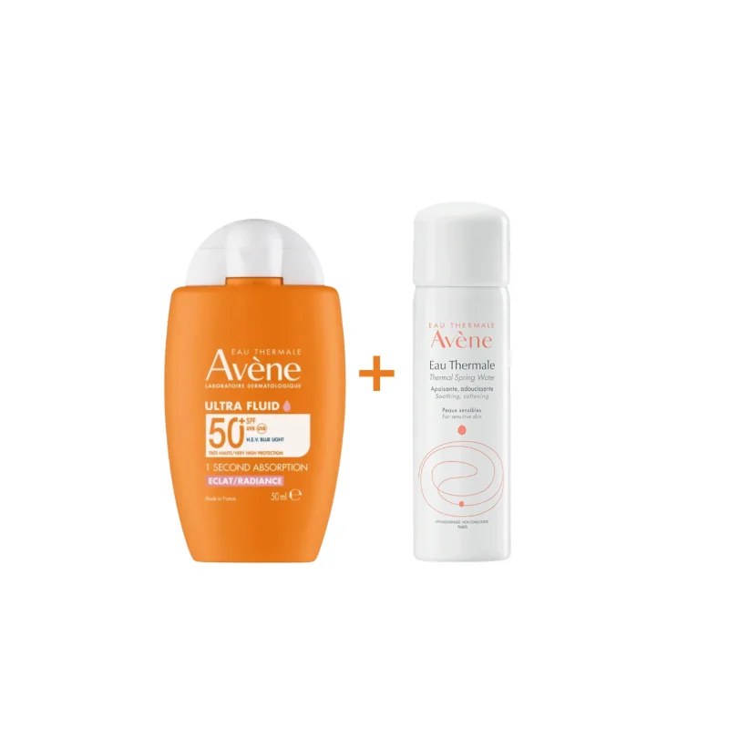 AVENE EAU THERMALE AVÈNE Ecran Ultra Fluid Radiance Spf50+ 50ml Achete + Eau Thermale Offerte