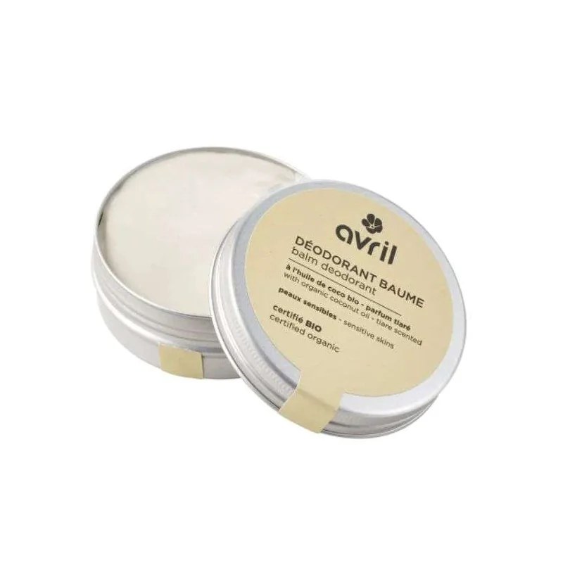 Avril AVRIL DEODORANT BAUME A L HUILE DE COCO BIO PARFUM TIARE PEAUX SENSIBLES 85G