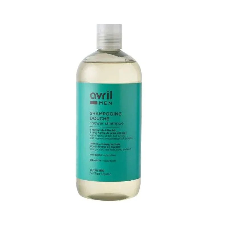 Avril AVRIL MEN SHAMPOOING DOUCHE CERTIFIE BIO POUR VISAGE CORPS ET CHEVEUX 500 ML