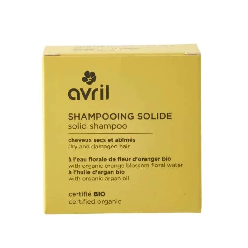 Avril AVRIL SHAMPOOING SOLIDE SAPONIFIE A FROID AU FENUGREC ET A L HUILE ESSENTIELLE DE GERANIUM BIO 100 G