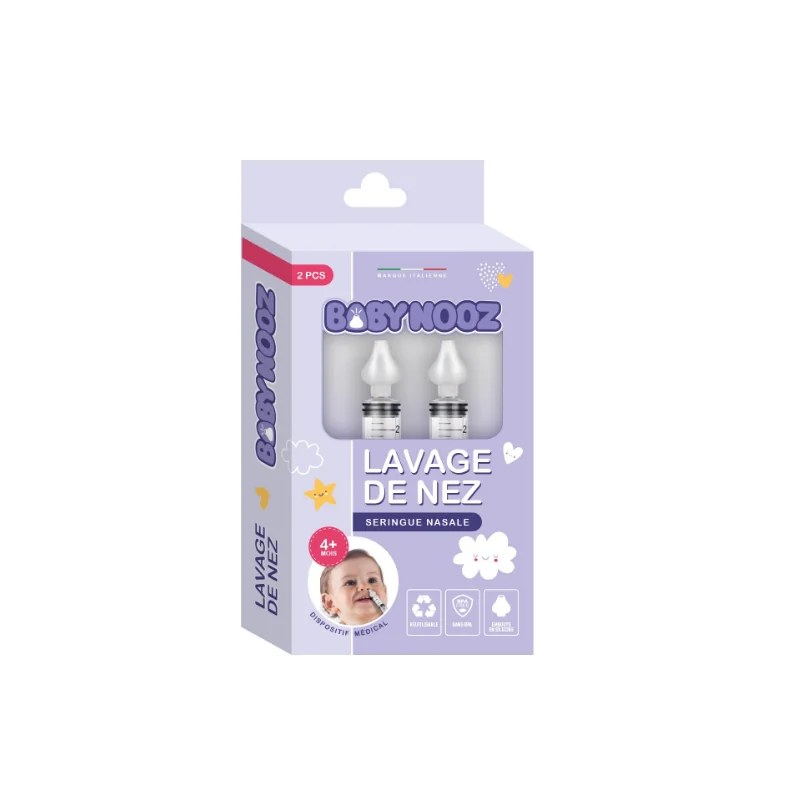 Baby Nooz Baby Nooz Seringue Nasale mouche bébé 2pcs