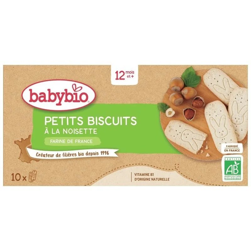 BABYBIO Babybio Petits Biscuits à la Noisette 160G