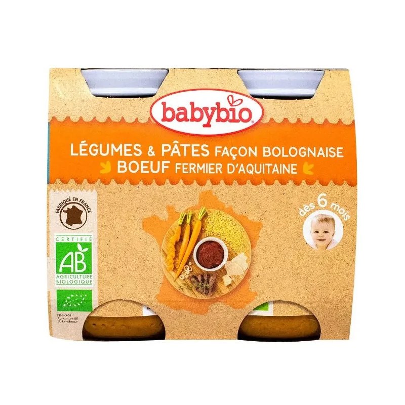 BABYBIO BABYBIO POT LEGUMES PATES 2x200G