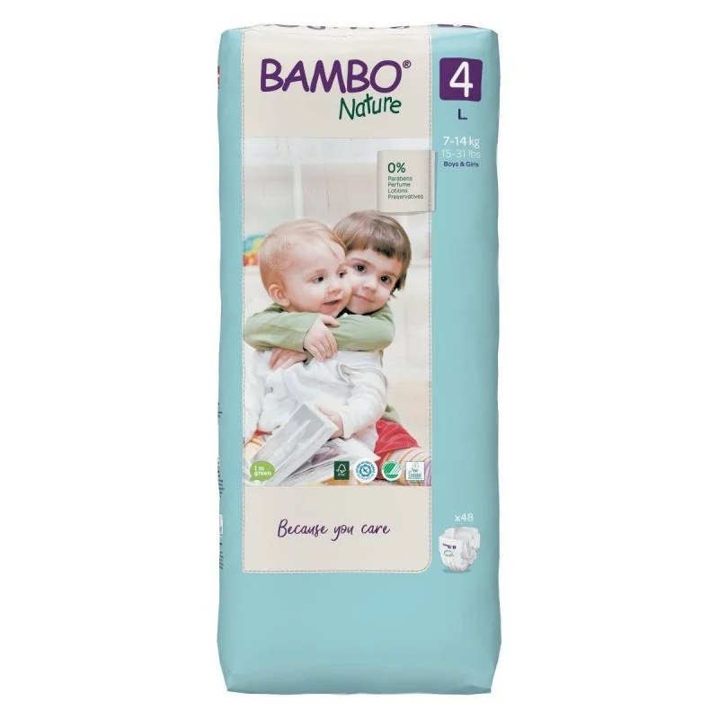 BAMBO NATURE BAMBO NATURE COUCHES  4, 7-14KG  48 u