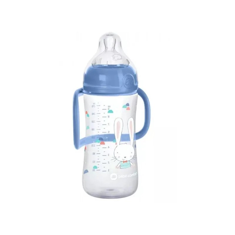 Bébé Confort BÉBÉ CONFORT BIBERON  PP EMOTION AVEC POIGNEES 270 ML - BLEU 8112