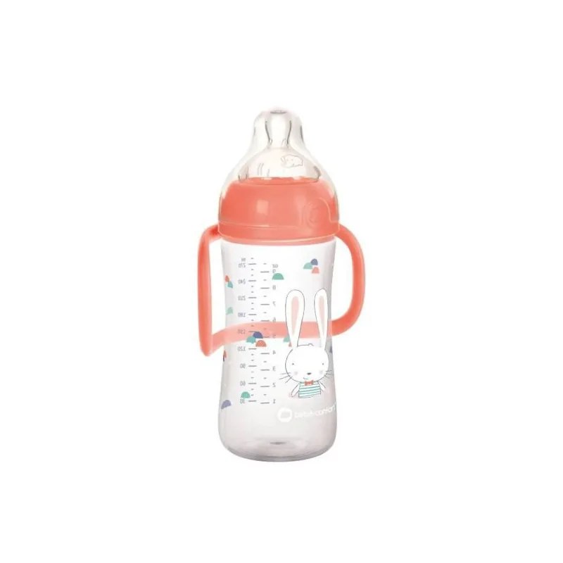 Bébé Confort BÉBÉ CONFORT BIBERON  PP EMOTION AVEC POIGNEES 270 ML - CORAIL 8129