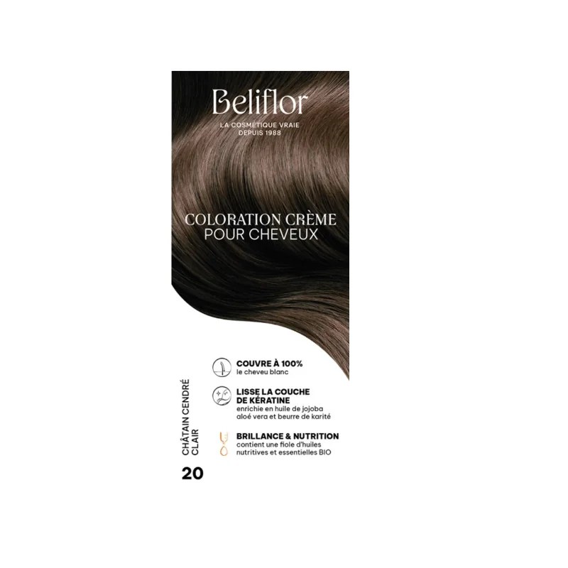 Beliflor Beliflor UNIDOSE N° 20 CHATAIN CENDRE CLAIR 120ml