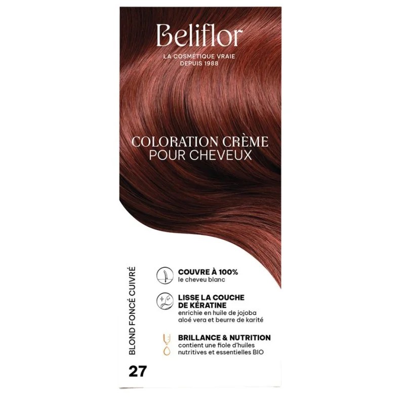Beliflor Beliflor UNIDOSE N° 27 BLOND FONCE CUIVRE 120ml