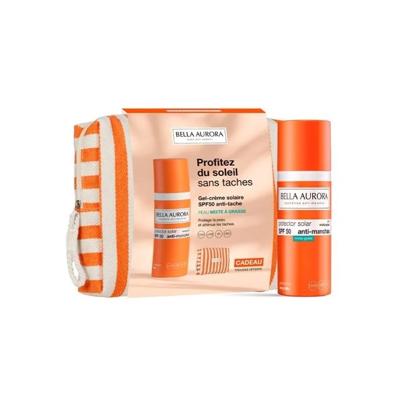 Bella Aurora BELLA AURORA OFFRE ECRAN DEPIGM SPF50 PEAU MIXTE A GRASSE 50 ML + TOUSSE OFFERTE