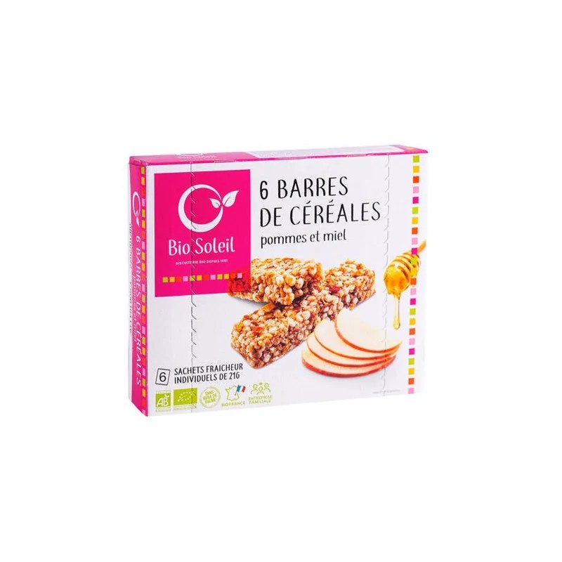 BIO SOLEIL BIO SOLEIL BARRES CEREALES POMME MIEL 125G