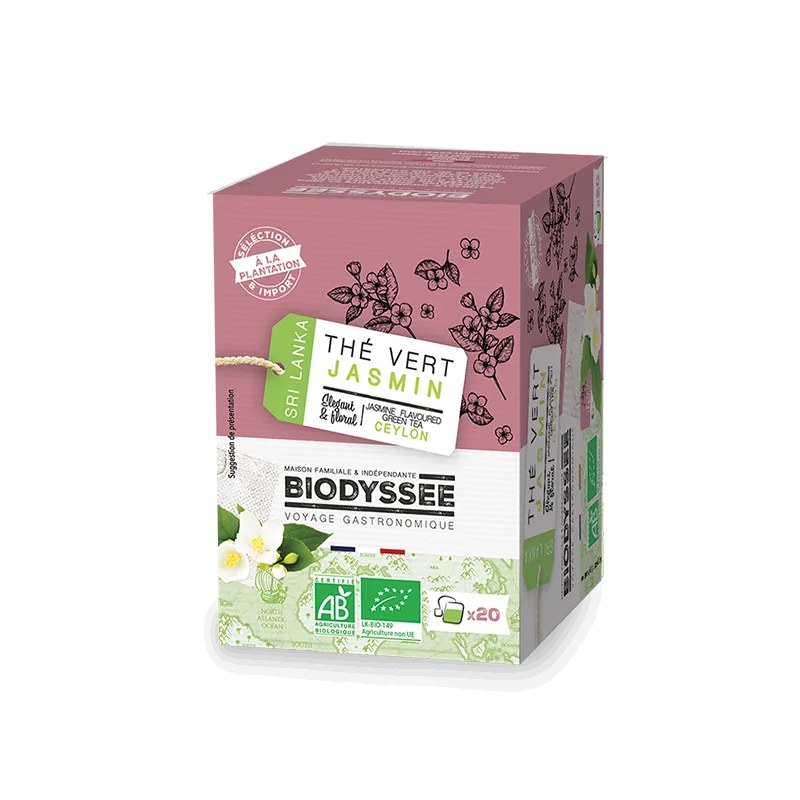 BIODYSSEE BIODYSSEE THE VERT JASMIN 20 sachets