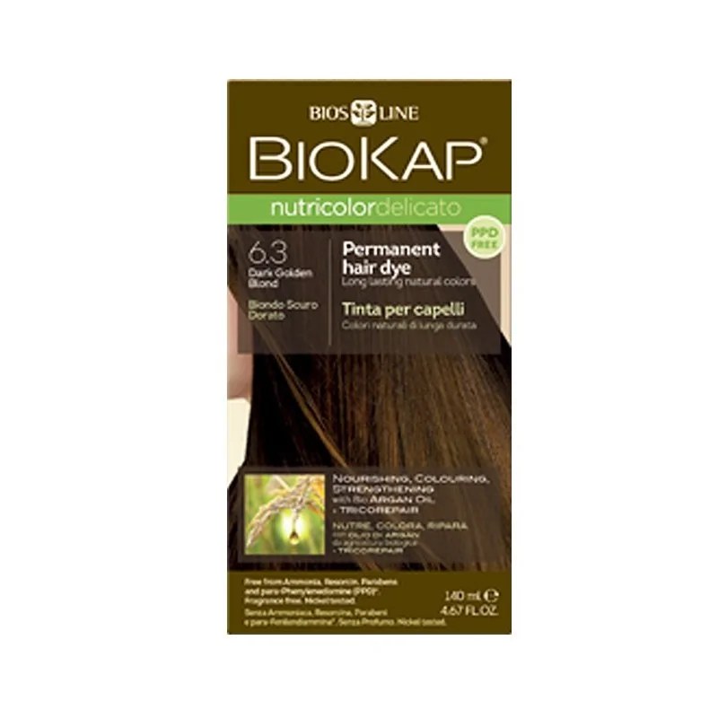 Biokap BIOKAP NUTRICOLOR DELICATO TEINTURE POUR CHEVEUX BLOND FONCÉ DORÉ 6.3