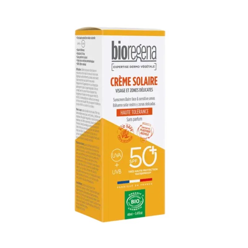 Bioregena Bioregena Creme Solaire Visage et Zones Délicates 40ml