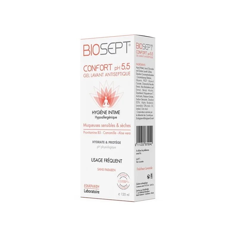Biosept  Biosept 5.5 Gel Nettoyant Traitant 120Ml