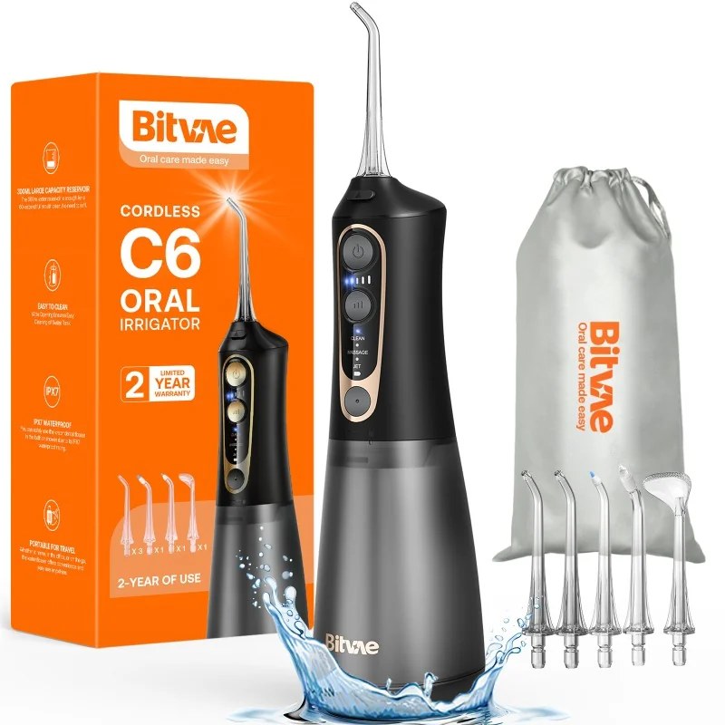 Bitvae Bitvae Hydropulseur dentaire sans fil C6 Rechargeable