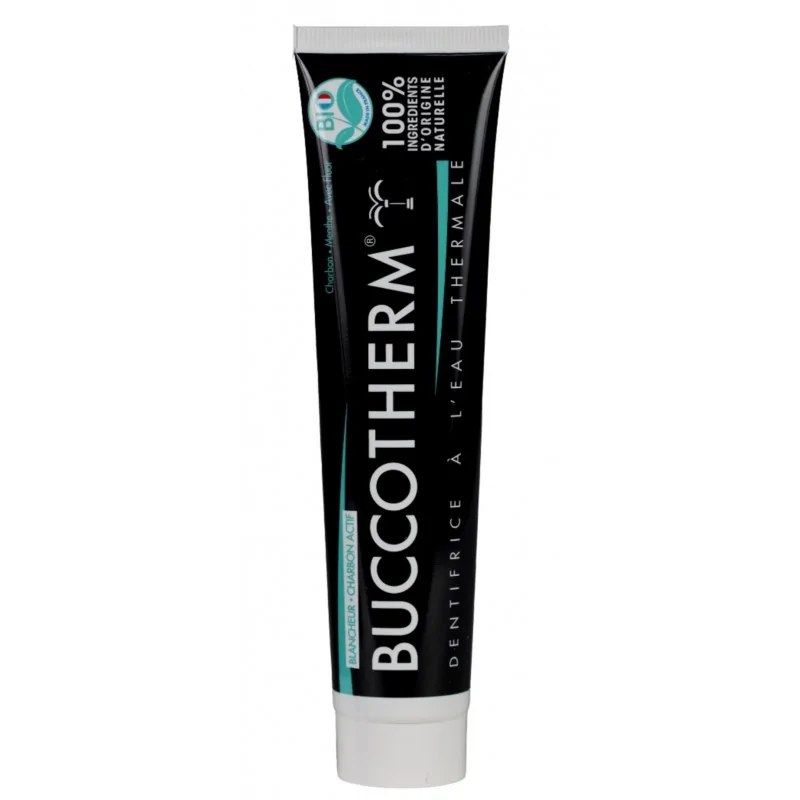BUCCOTHERM  BUCCOTHERM Dentifrice Blancheur au Charbon Actif certifié BIO 75ml
