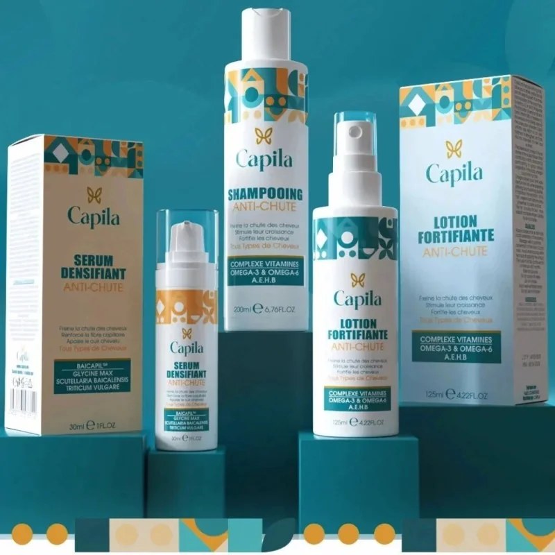 Capila Capila Shampoing 200ml+ Lotion 125ml+ Serum 30ml Pack Anti-Chute