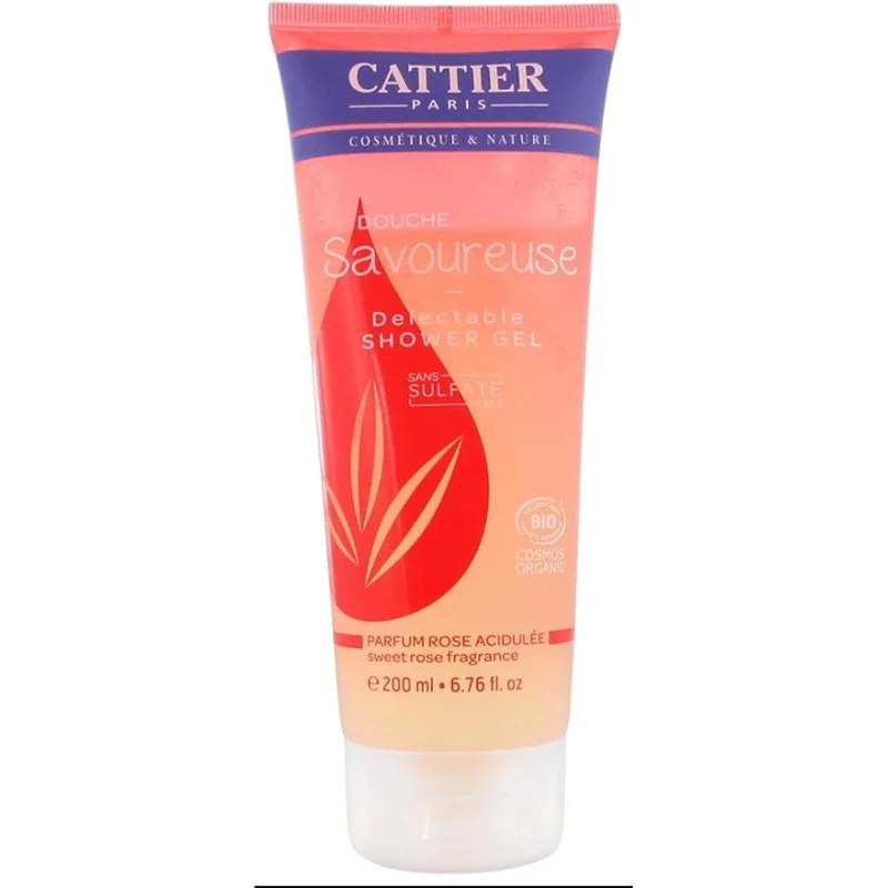 CATTIER Cattier Gel Douche Savoureuse Sans Sulfates Rose acidulée 200 ml