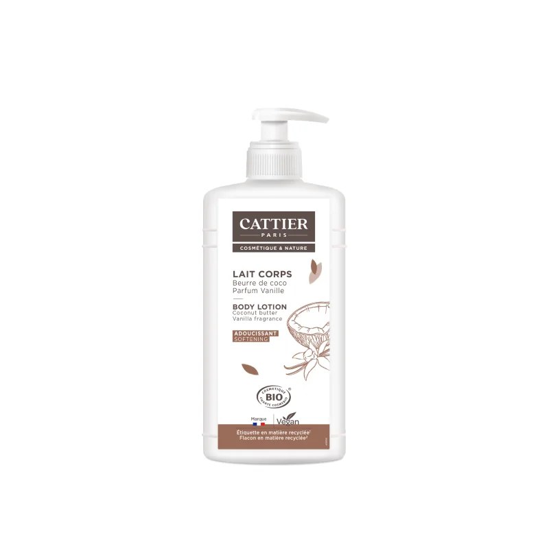 CATTIER Cattier LAIT CORPS ADOUCISSANT VANILLE - EXTRAIT DE COCO - 500ml
