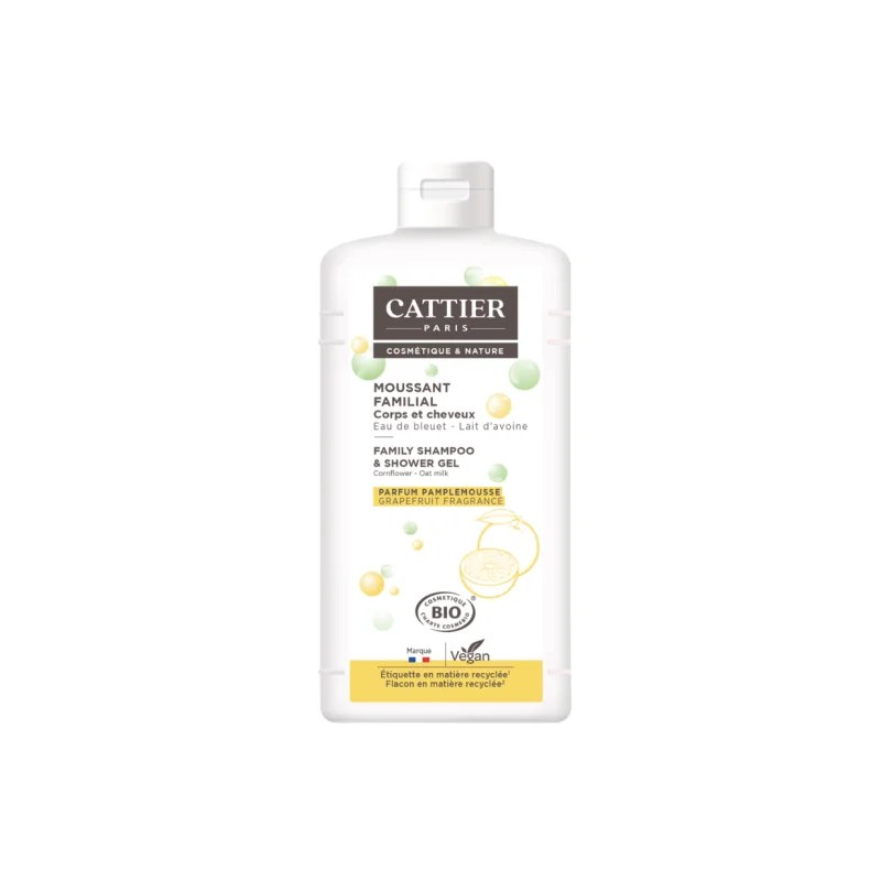 CATTIER Cattier MOUSSANT FAMILIAL - CORPS ET CHEVEUX - SANS SAVON 500ml