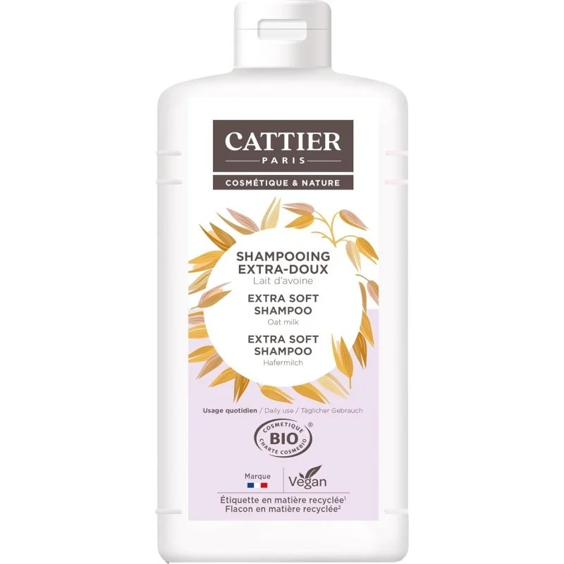 CATTIER Cattier  SHAMPOOING EXTRA DOUX QUOTIDIEN 1L