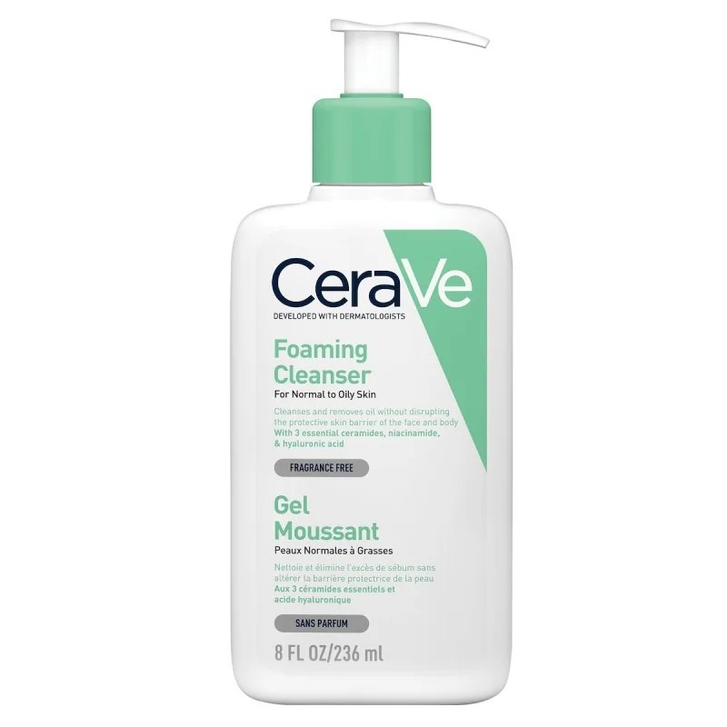 CERAVE   CERAVE GEL MOUSSANT PEAUX NORMALES À GRASSES 236ML