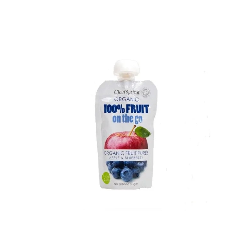 CLEARSPRING CLEARSPRING PUREE DE FRUITS  POMME  MYRTILLE 120G