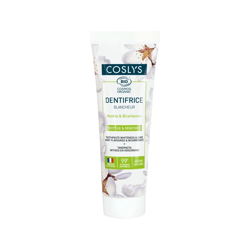 coslys COSLYS DENTIFRICE BLANCHEUR MENTHE BICARBONATE 100G