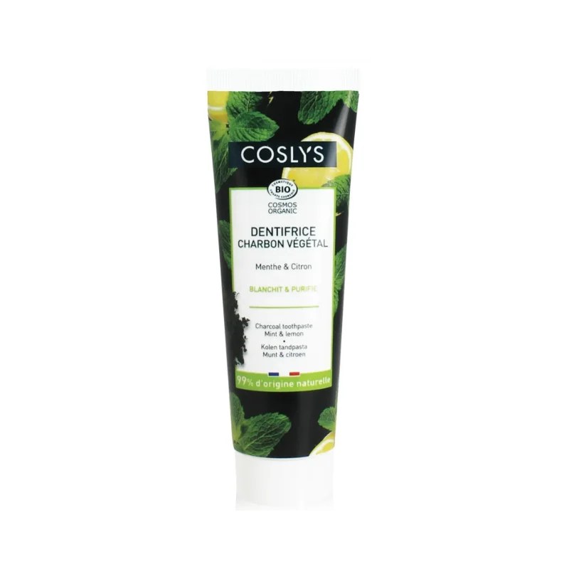 coslys COSLYS DENTIFRICE CHARBON MENTHE CITRON 100G