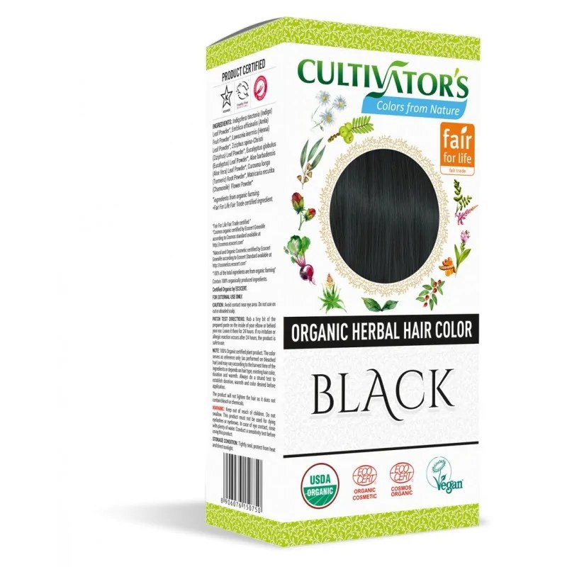 Cultivator's  CULTIVATORS ORGANIC HERBAL HIAR COLOR BLACK