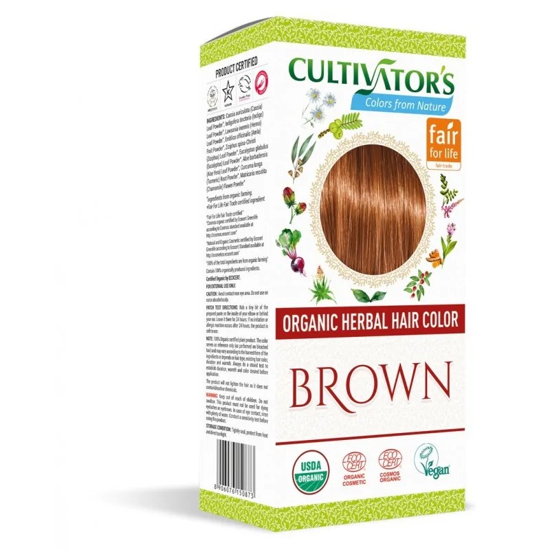 Cultivator's  CULTIVATORS ORGANIC HERBAL HIAR COLOR BROWN