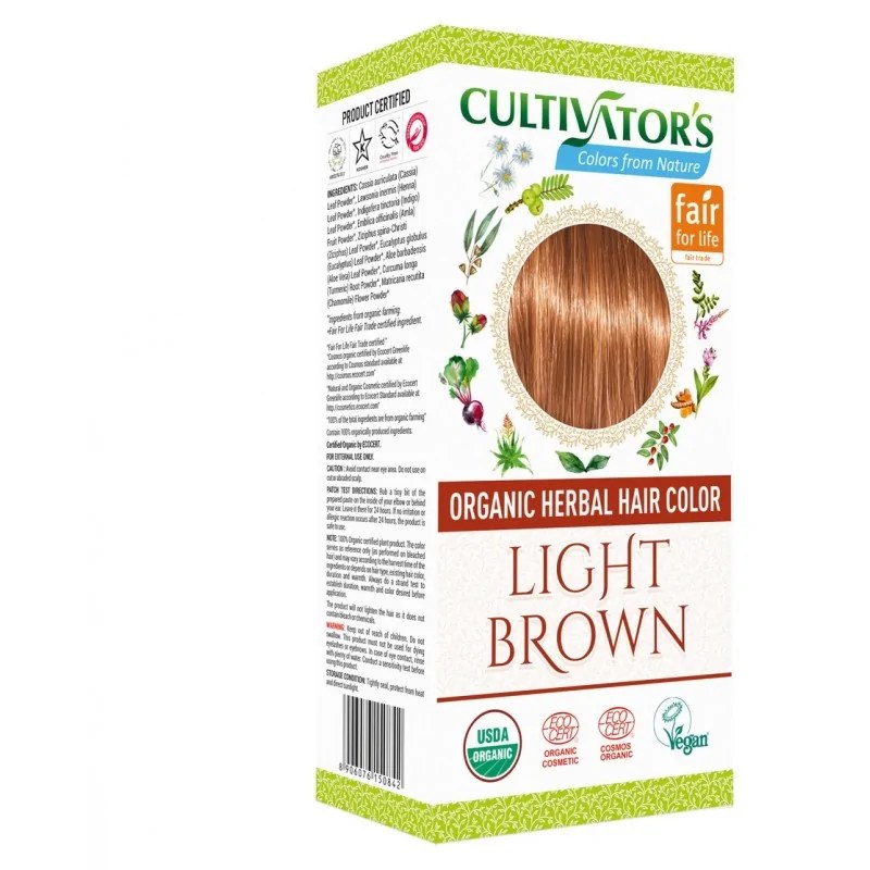 Cultivator's  CULTIVATORS ORGANIC HERBAL HIAR COLOR  LIGHT BROWN