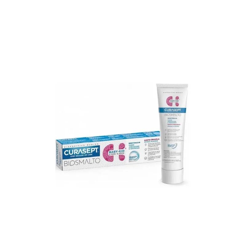CURASEPT  CURASEPT Dentifrice Biosmalt Baby-Kid Sans Fluor 6 Mois-6 Ans- Fraise 50 Ml