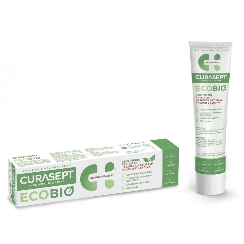 CURASEPT  Curasept  Dentifrice naturel bio EcoBio 75mL