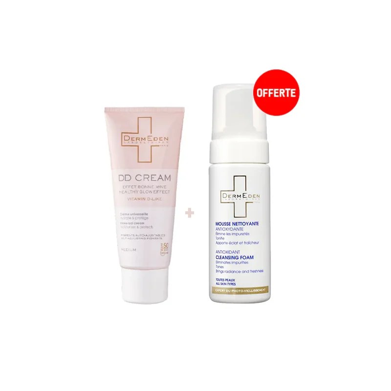 Dermeden Dermeden DD Creme Medium 50ml ACHETE + Mousse Nettoyante 150ml OFFERT