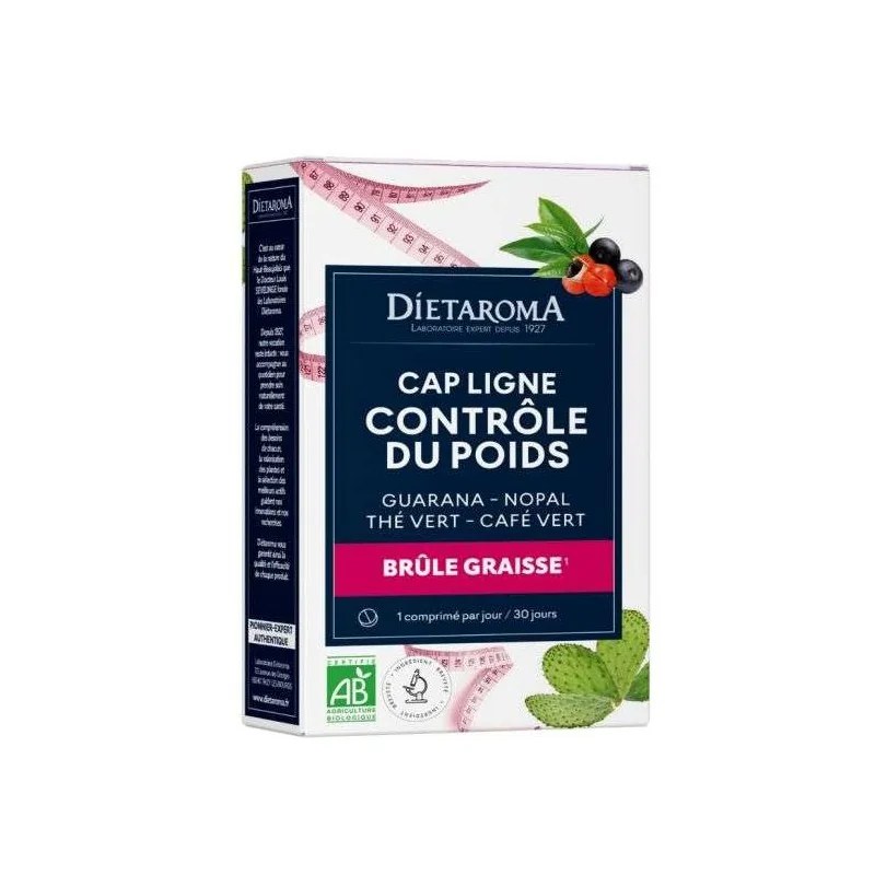 dietaroma DIETAROMA CAPLIGNE BRULE GRAISSE ET CONTROLE DU POIDS BIO 30 COMPRIMES