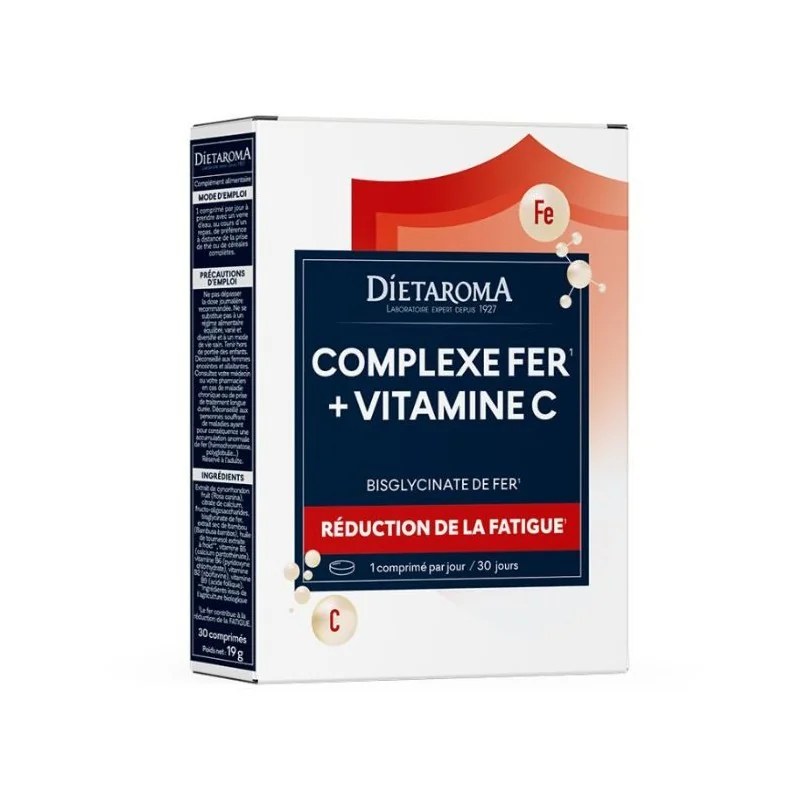 dietaroma dietaroma Complexe Fer + vitamine C 30comprimés
