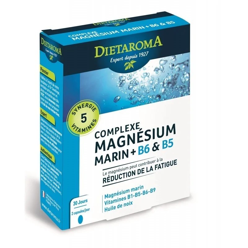 dietaroma Dietaroma  Complexe Magnésium marin + B6 & B5  60 capsules