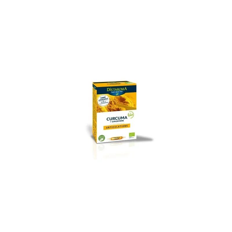 dietaroma DIETAROMA CURCUMA + GINGEMBRE BIO 20 Ampoules