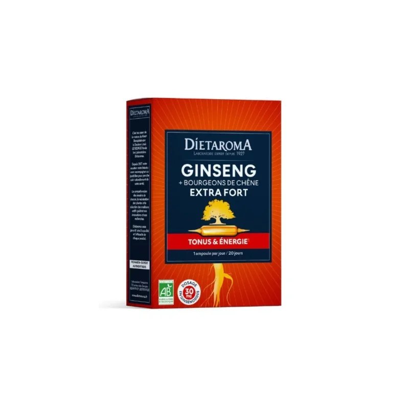 dietaroma DIETAROMA GINSENG GELEE ROYALE Acérola Bio 20 ampoules
