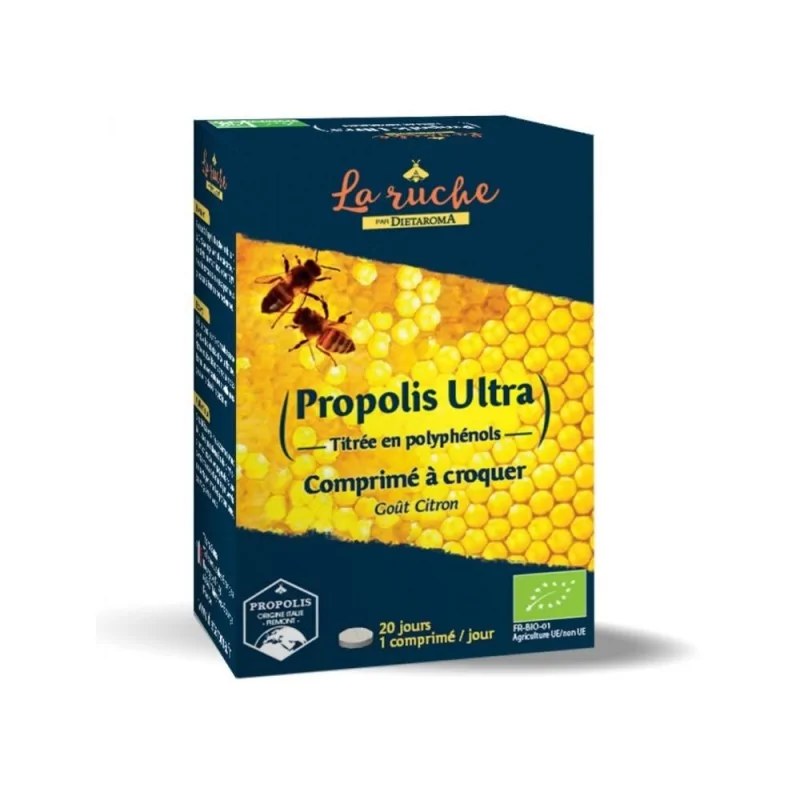 dietaroma DIETAROMA PROPOLIS BIO  IMMUNITÉ 20 COMPRIMÉS À CROQUER