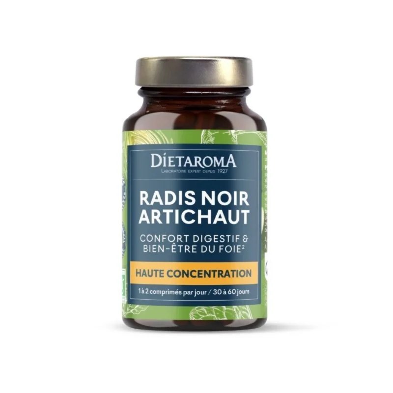 dietaroma DIETAROMA RADIS NOIR ARTICHAUT 60 COMPRIMES