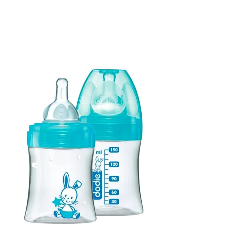 dodie DODIE BIBERON INITIATION+ 150ML LAGOON VALENTIN  0-6 M TET RONDE 3 VIT D1