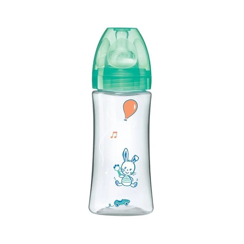 dodie DODIE BIBERON INITIATION+ 330ML VERT VALENTIN +6 M TET RONDE 3 VIT D3