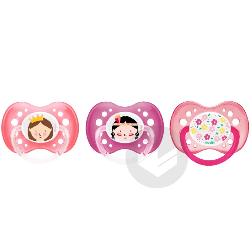 dodie DODIE SUCETTE Anatomique A37 +18M FILLE INDIENNE PRINCESSE FLEURS