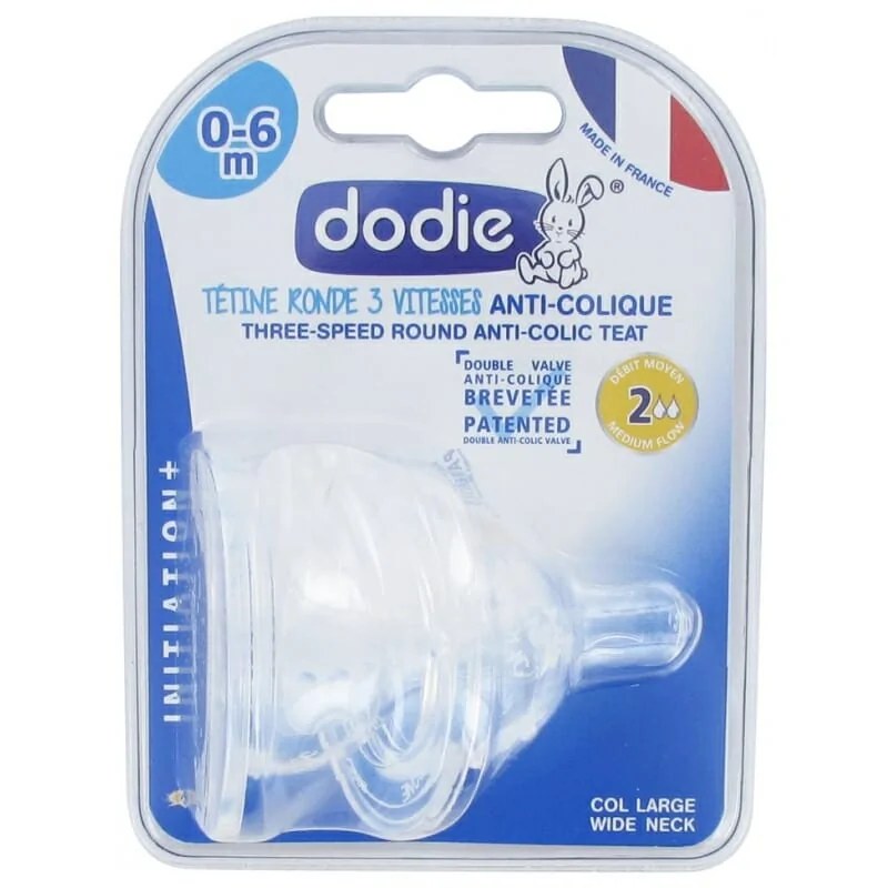 dodie DODIE TETINE INITIATION+ ANTI COLIQUE D2 0-6M X2
